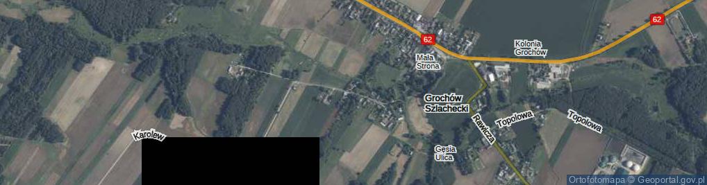 Zdjęcie satelitarne Mała Strona ul.